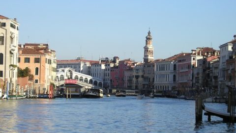 Venise vue de l’eau : le Grand Canal